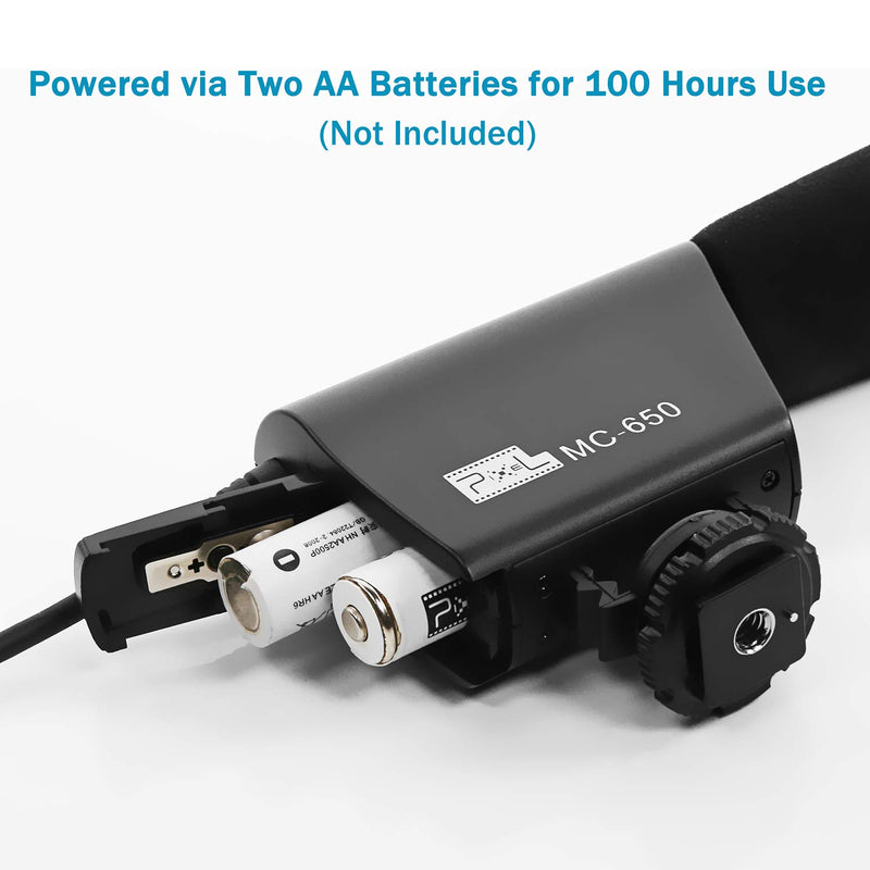 PIXEL MC650 Camera Microphone Kit, Directional Shotgun Video Mic for DSLR Camera Camcorder with Deadcat Windscreen, Foam Windshield, 9.8' Extension Cable