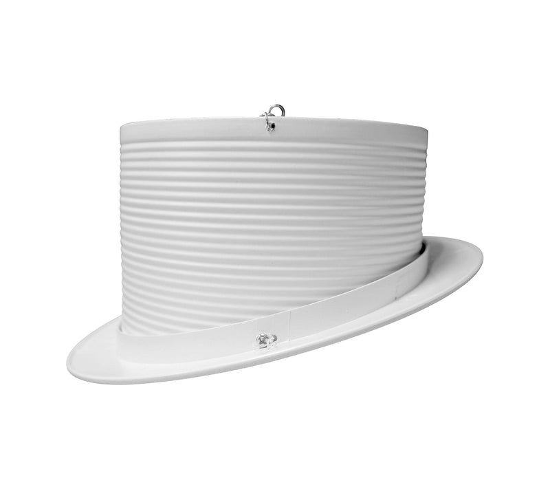 NICOR Lighting 6 in. White Recessed Slope Trim with Baffle (17711)