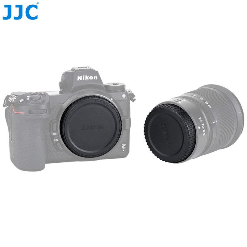 (2 Pack) JJC Z Mount Body Cap & Rear Lens Cap, for Nikon Z Camera Lens, Nikon Z-Mount Lense Rear Cap, Body Sensor Protective Caps, Compatible with Nikon Z Mirrorless Camera Z5 Z50 Z6 Z7 Z6 II Z7 II Caps 2 Packs