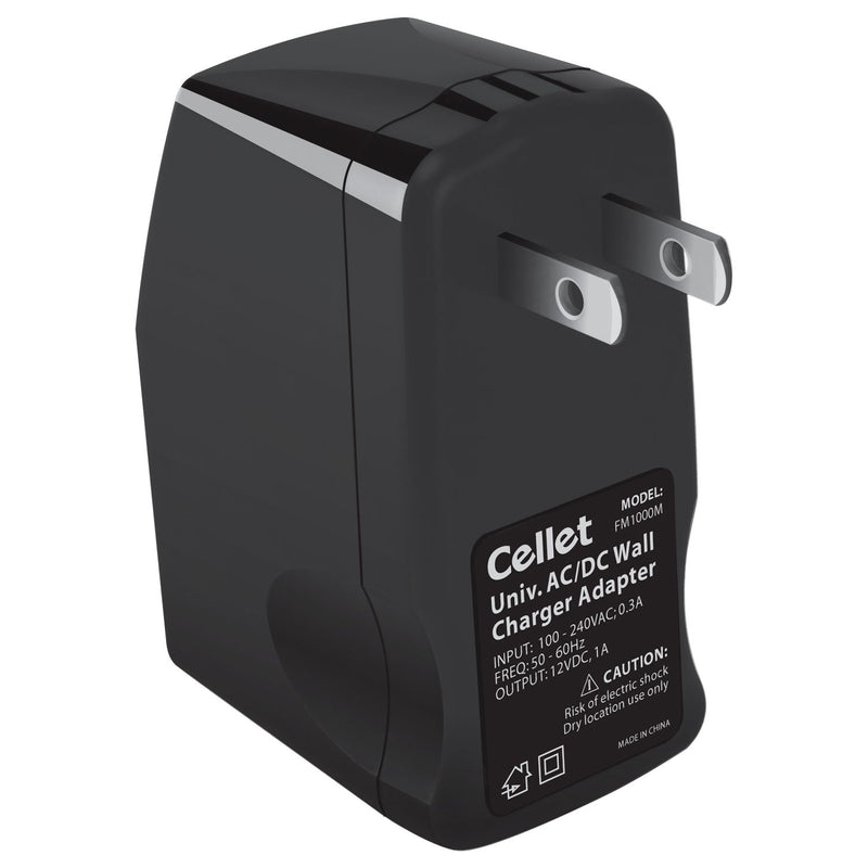Cellet Universal 12V Output AC Wall to DC Car Cigarette Lighter Port Power Converter Female Adapter -Convert 110 Volt to 12 Volt, AC/DC Adapter-2.0 Amp Output (Not for Air Compressor (1 Amp (1000mA)) 1 Amp (1000mA)