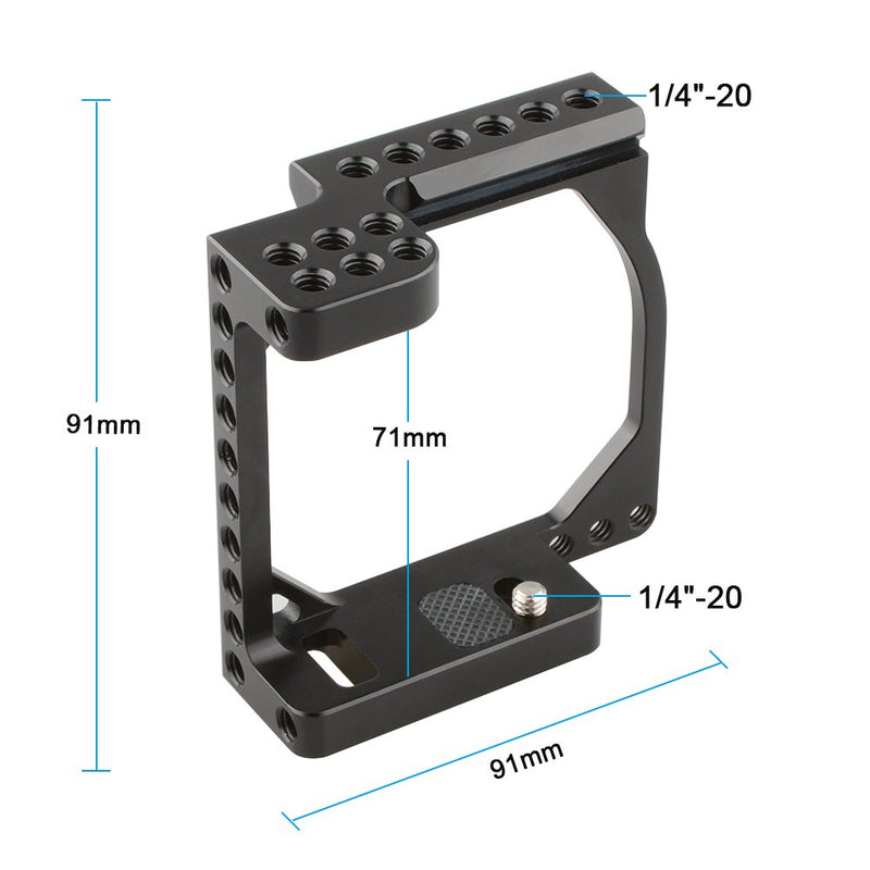 CAMVATE Tiny Cinema Camera Cage Kit for EOS-M Camera Black-2
