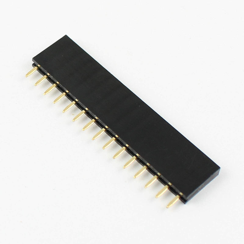 10 pcs. 15 Pin 2.54mm Pitch 15 Pin Female Single Row Straight Header Strip PH:8.5mm