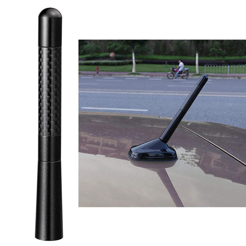 Bingfu Vehicle Roof Mount Antenna Mast 4.7 inch Carbon Fiber Car Antenna Replacement for Jeep Grand Cherokee Patriot Compass Liberty Cherokee Renegade Dodge Journey Avenger Nitro Dart Durango