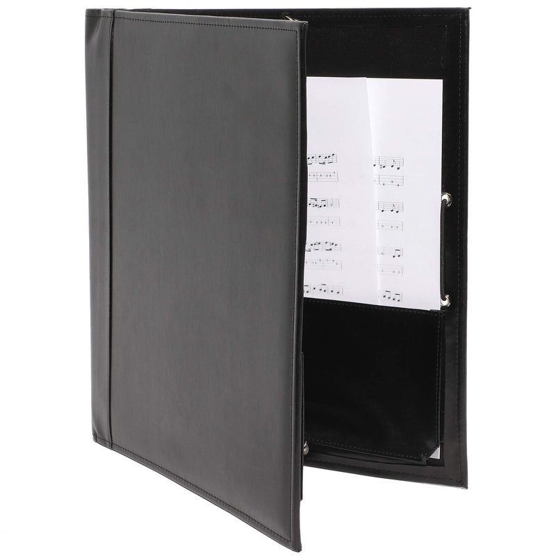 Music Sheet Folder with Elastic Band (12.6 x 13.7 in, Black)