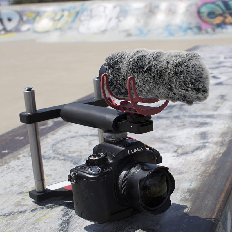 YOUSHARES Microphone Deadcat Windscreen - Outdoor Wind Shield Mic Windshield Muff Fur Custom Fit for Rode VideoMic GO Camera Microphone Fur Windscreen