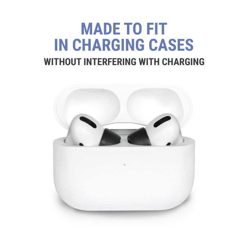 Comply Foam Apple AirPods Pro 2.0 Earbud Tips. Comfortable. Clicks On. Stays Put. Noise Canceling. Fits in Charging Case (Large, 3 Pairs) Large