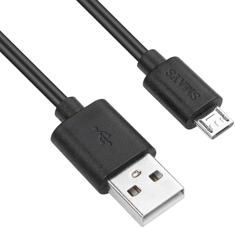 3-Pack 26ft Power Extension Cable Compatible with Wyze cam, Wyze cam V2 V3, Wyze cam Pan, Yi Home Security Camera, Long Micro USB Cord Black (Weather-Proof)