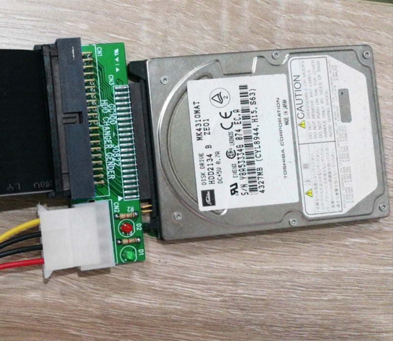 SinLoon 2.5 to 3.5 IDE Adapter,2.5 Inch 44 Pin Hard Disk Drive Laptop IDE to 40 Pin 3.5 Inch Desktop PC PATA Port Converter Card Adapter(IDE 2.5 to 3.5)