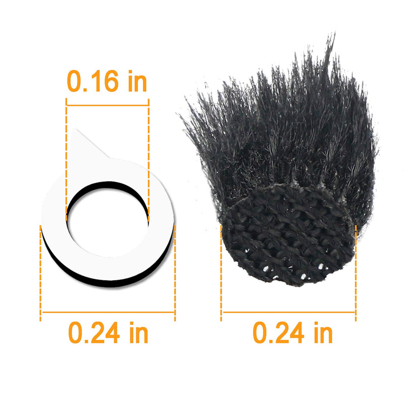 Camera Mic Windscreen, Windshield Wind Muff for DJI Osmo Action Camera,Sony RX1 RX10 RX100 Digital Compact Cameras Wind Cover by SUNMON (10 Pack) Camera Windscreen 0.4/0.6 CM