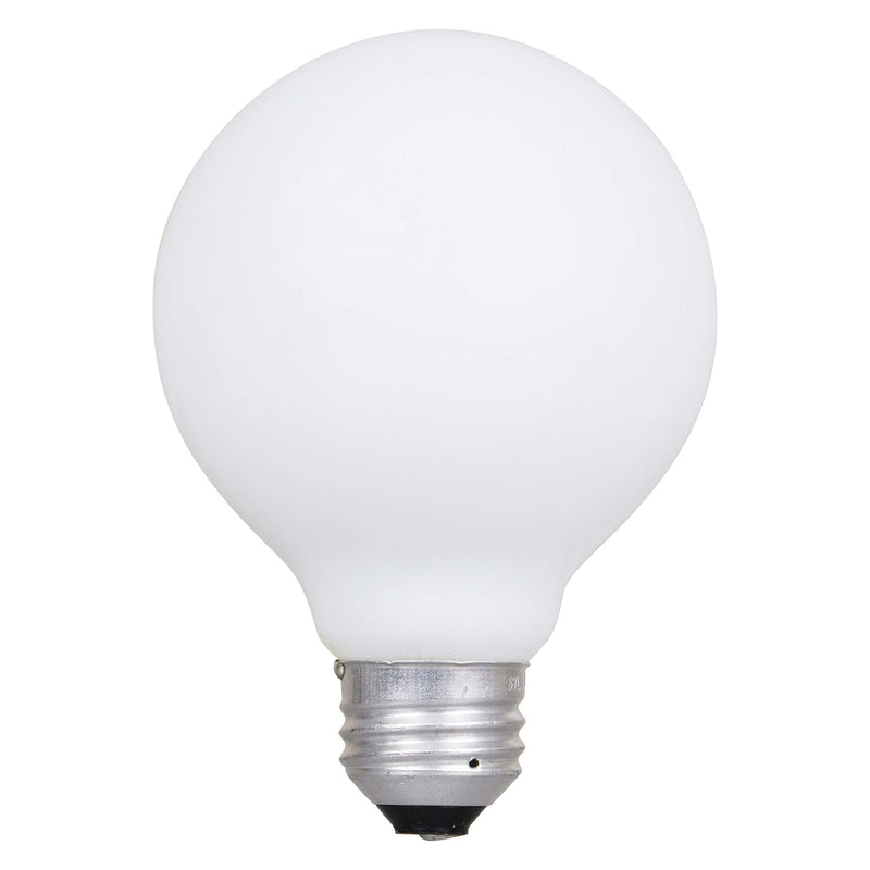 SYLVANIA Home Lighting 15345 Incandescent Bulb, G25-40W, Soft White Finish, Medium Base, Pack of 3 3 Pack