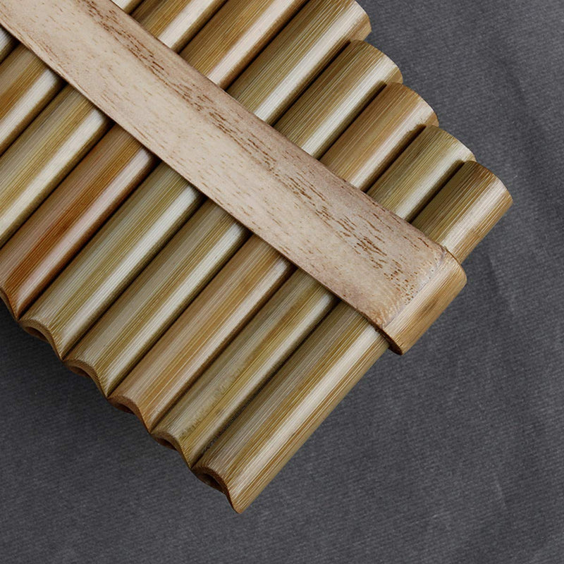 15 Pipes Pan Flute G Key Chinese Traditional Musical Instrument Pan Pipes Woodwind Instrument (15 right) 15 right