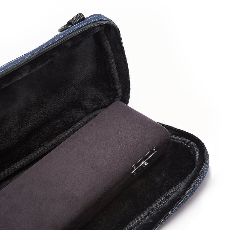 Flute Case Cover - Beaumont C-Foot Flute Bag - Blue Denim