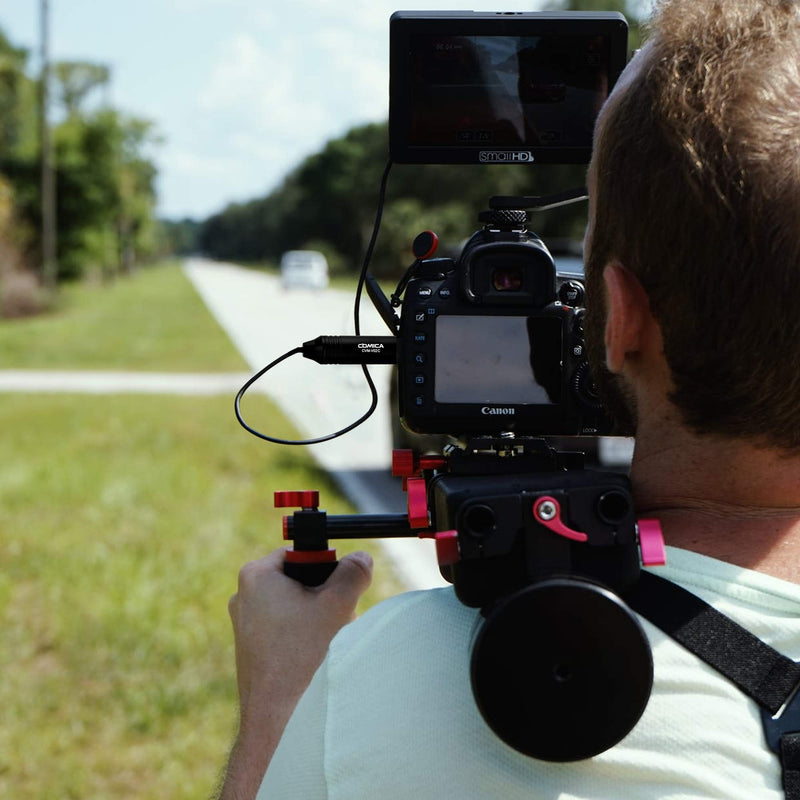 Comica CVM-V02C2 Cardioid XLR Lavalier Lapel Microphone,Microphone for Camera Canon Sony Panasonic Camcorders Zoom H4n H5 H6 Tascam DR-40 DR05 DR-701D DR-60D DR-70D DR-100 Recorders (2 Pack)