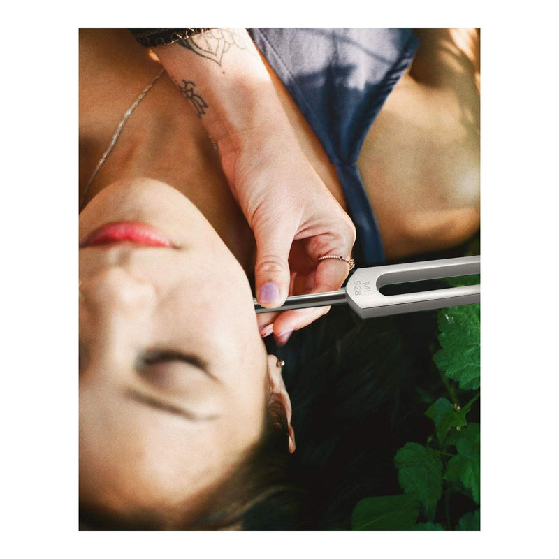 Tuning Forks Set 528 Hz Chakra for DNA Repair Healing Sound Healing Forks 5 Packs Silver