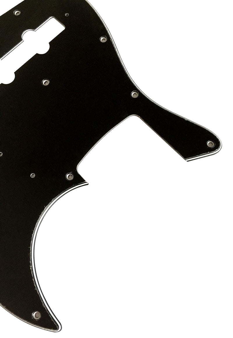 Guitar Parts For Fender Japan Jazz Bass Guitar Pickguard (3 Ply Black) 3 Ply Black