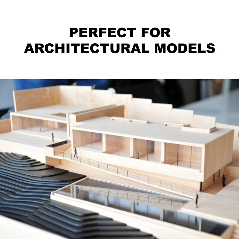 (12-Pack) 6”x6”x1/8” balsawood Sheets for Crafts - Perfect for Architectural Models Drawing Painting Wood Engraving Wood Burning Laser Scroll Sawing 1/8*6*6"