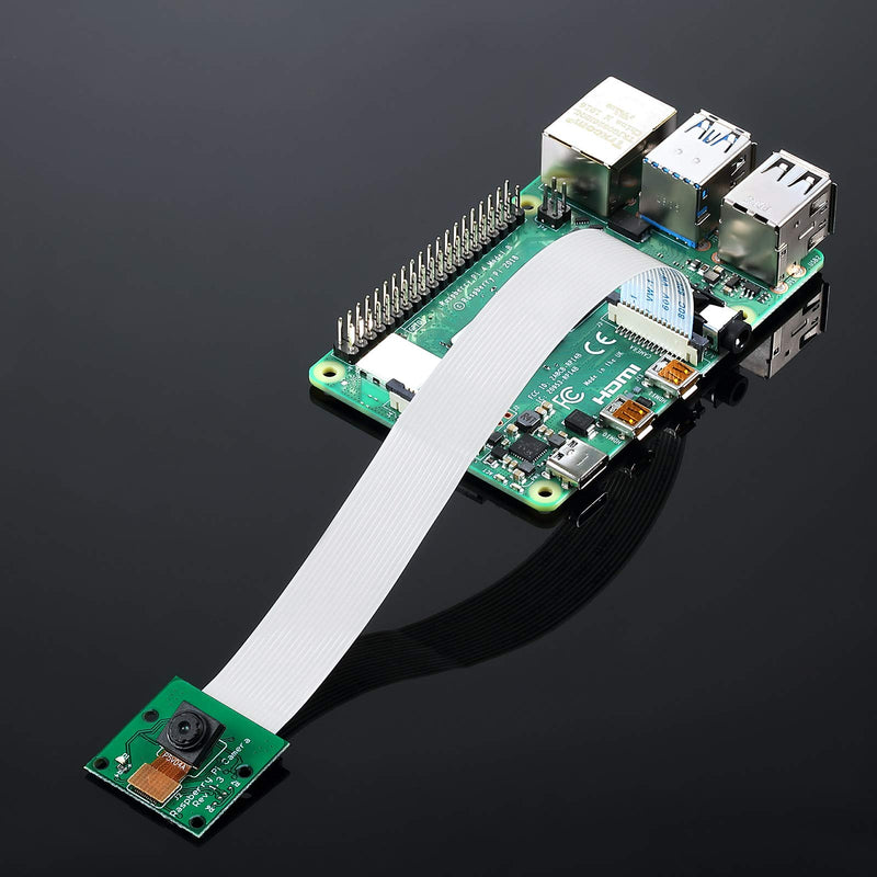 4 Pieces 5 Megapixels 1080p Sensor OV5647 Mini Camera Module with 6 Inch 15 Pin Ribbon Cable Compatible with Raspberry Pi Model A B B+, Pi 2 and Raspberry Pi 3, 3 B+, Pi 4