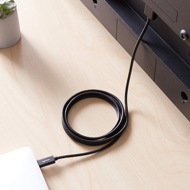 Amazon Basics Premium Aluminum USB-C to HDMI Cable Adapter (Thunderbolt 3 Compatible) 4K@60Hz - 6-Foot