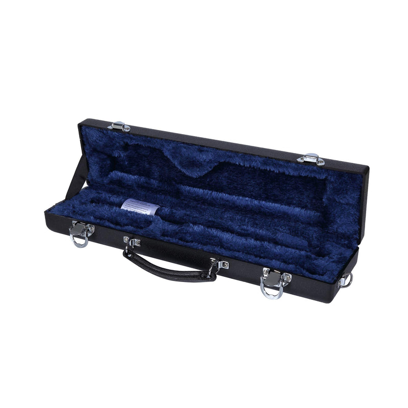 Crossrock Molded C Foot Flute Case, Black (CRA860FLBK)