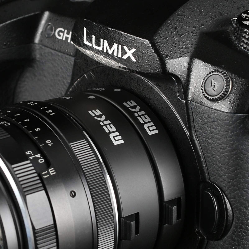 Meike Auto Focus Plastic Macro Extension Tube Ring AF for Panasonic Olympus M43 Mount Cameras G2 G3 GH4 GH5 GF2 GF5 GX1 EP1 EP2