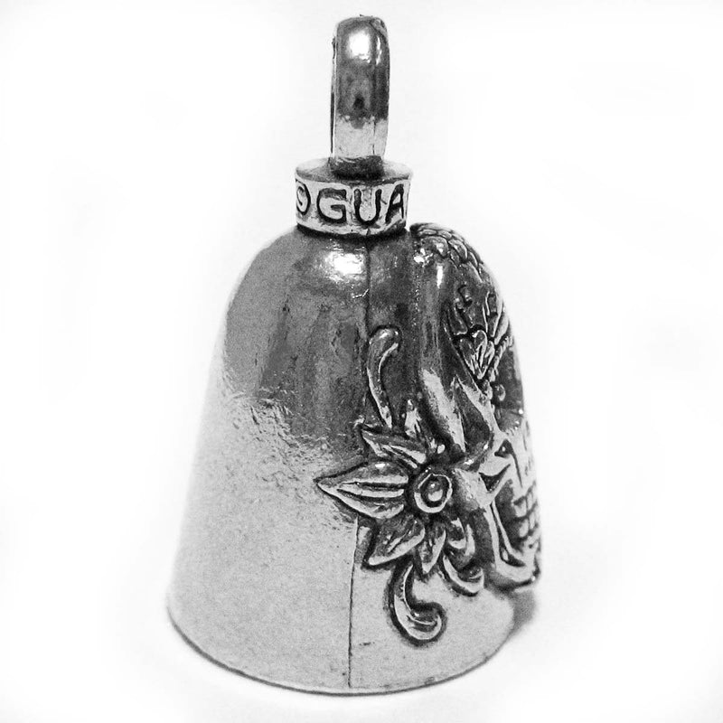 Guardian® Sugar Skull Flowers of Death Motorcycle Biker Luck Gremlin Riding Bell