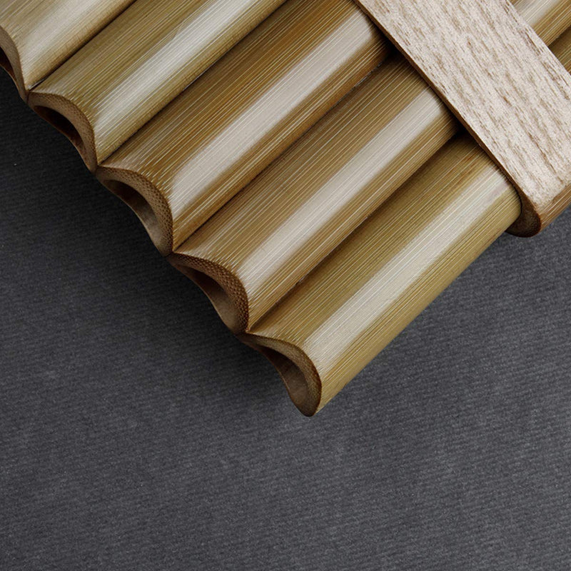 15 Pipes Pan Flute G Key Chinese Traditional Musical Instrument Pan Pipes Woodwind Instrument (15 right) 15 right