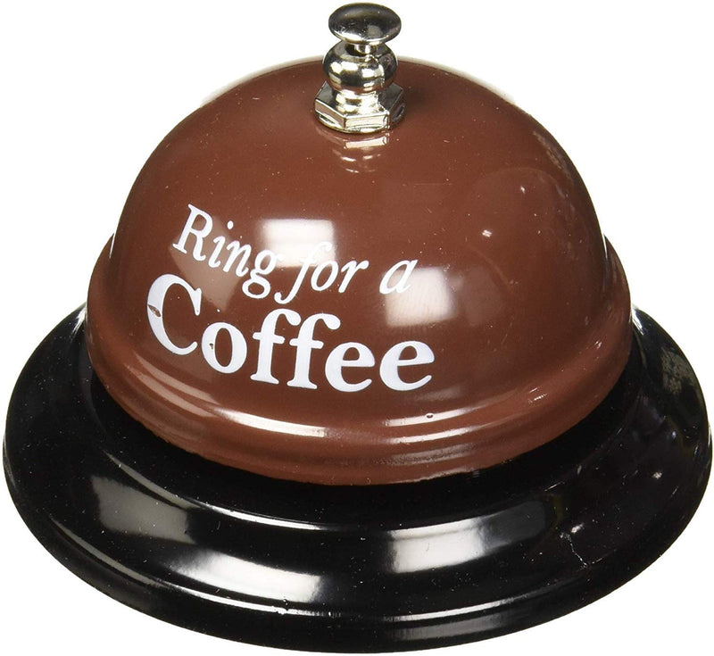 Desk Call Bell Ring for Service Great Fun Creative Novelty Gag Party Gift (Ring for a Coffee) Ring for a Coffee