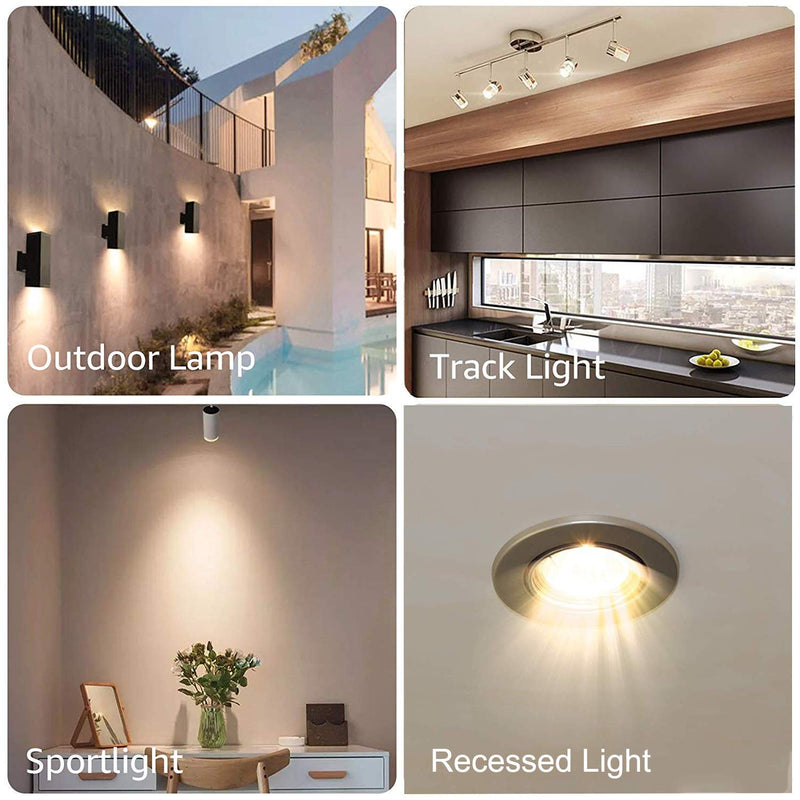 GU10 Bulb, 6 Pack Halogen GU10 120V 50W, Dimmable, MR16 GU10 Light Bulb with Long Lasting Lifespan, gu10+c 120v 50w for Track&Recessed Lighting, Gu10 Base Bulb, W50MR16/FL/GU10