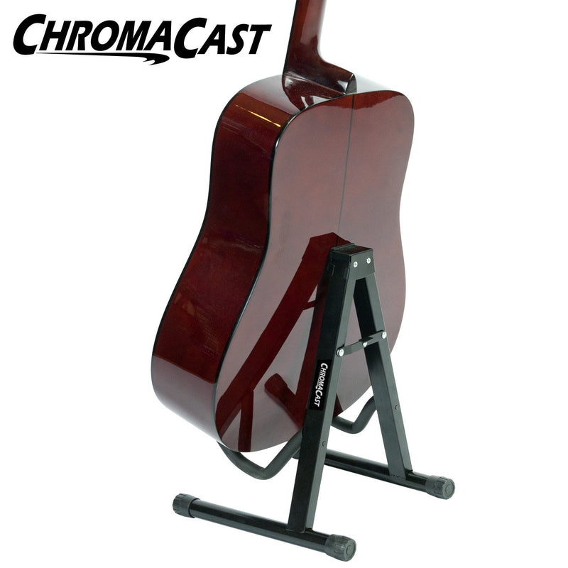 ChromaCast Folding A-Frame Stand for Acoustic and Electric Guitars with Secure Lock (CC-MINIGS) Single