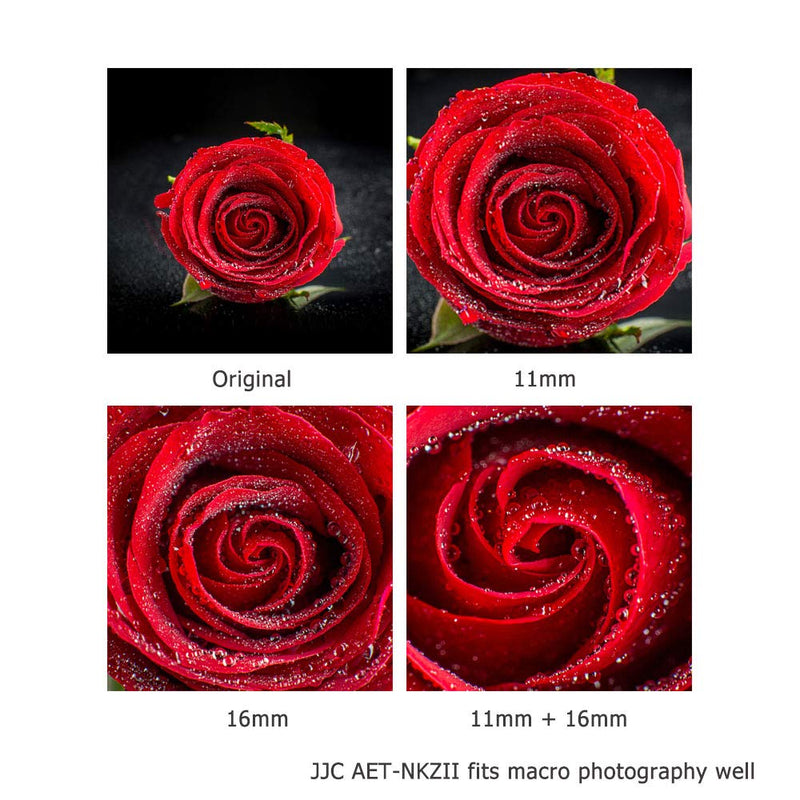 JJC Z Mount Auto Focus Macro Extension Tube Set for Nikon Z50 Z7 Z6 Z5 Z6 II Z6II Z7 II Z7II Mirrorless Camera and Nikon Z Mount Lenses, Great Tool for Macro Photography