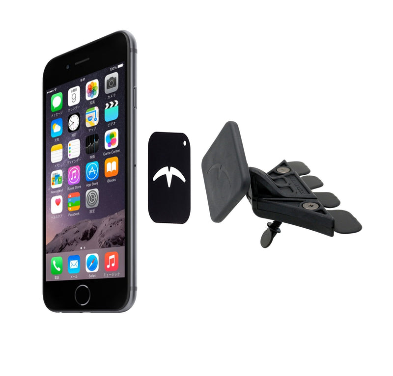 Mountek nGroove Snap+ HeavyDuty Magnetic CD Slot Car Mount for Cell Phones, Smartphones, Phablets plus Tablets