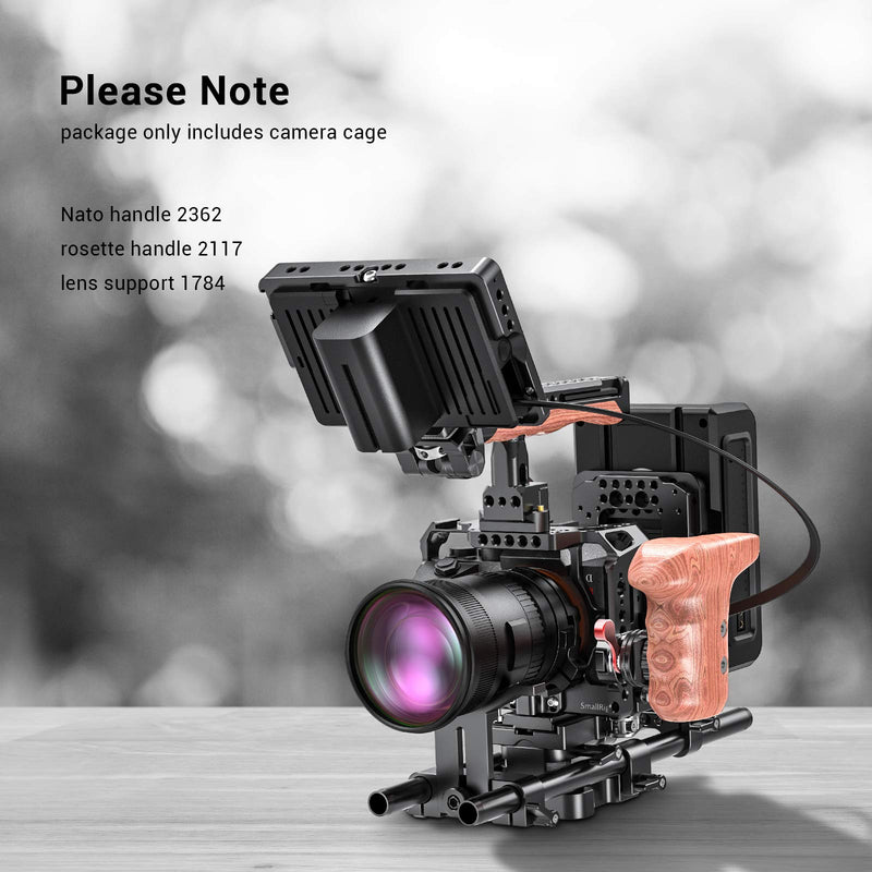 SMALLRIG A7R IV Camera Cage for Sony Alpha A7R IV with Cold Shoe Mount and NATO Rail - CCS2416