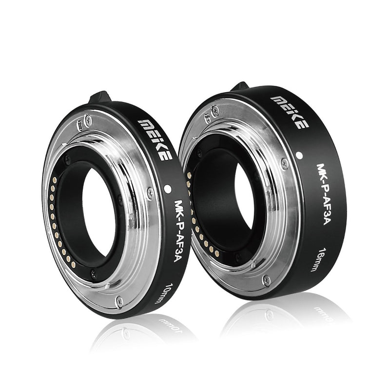 MEIKE MK-P-AF3A Automatic Extension Tube for Olympus Panasonic Micro Four Thirds M4/3 System Camera Lenses 10MM 16MM (Metal Auto Focus Plastic Body)