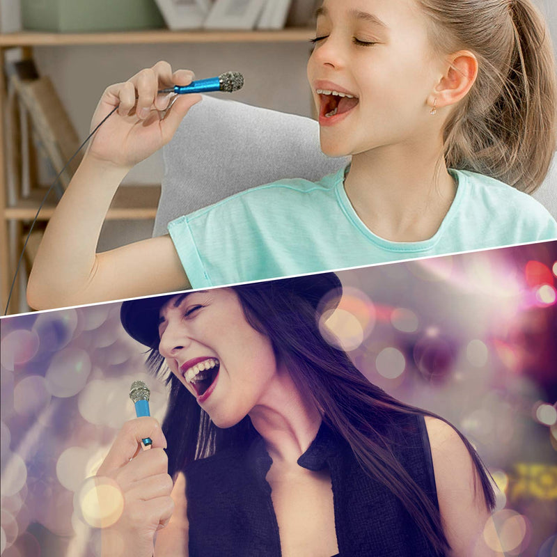 Uniwit Mini Portable Vocal/Instrument Microphone for Mobile Phone Laptop Notebook Apple iPhone Sumsung Android with Holder Clip - Blue