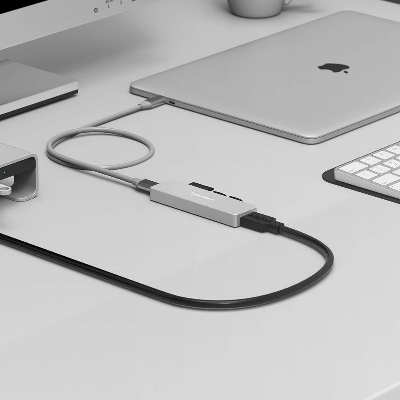 Sabrent 5 in 1 USB C Multi-Port HUB for Windows & Mac OS | SD & Micro SD Card-Reader | HDMI 2.0 Port - Up to 4K @30Hz | 2 x USB 3.0 Ports (HB-HUCR) 5 in 1 USB C Hub