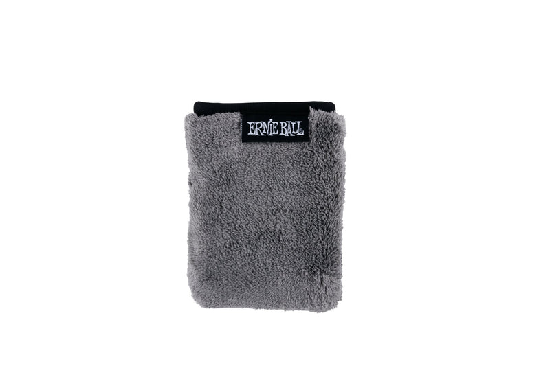 Ernie Ball Plush Microfiber Polish Cloth Guitar Cleaning And Care Product (P04219) , Gray