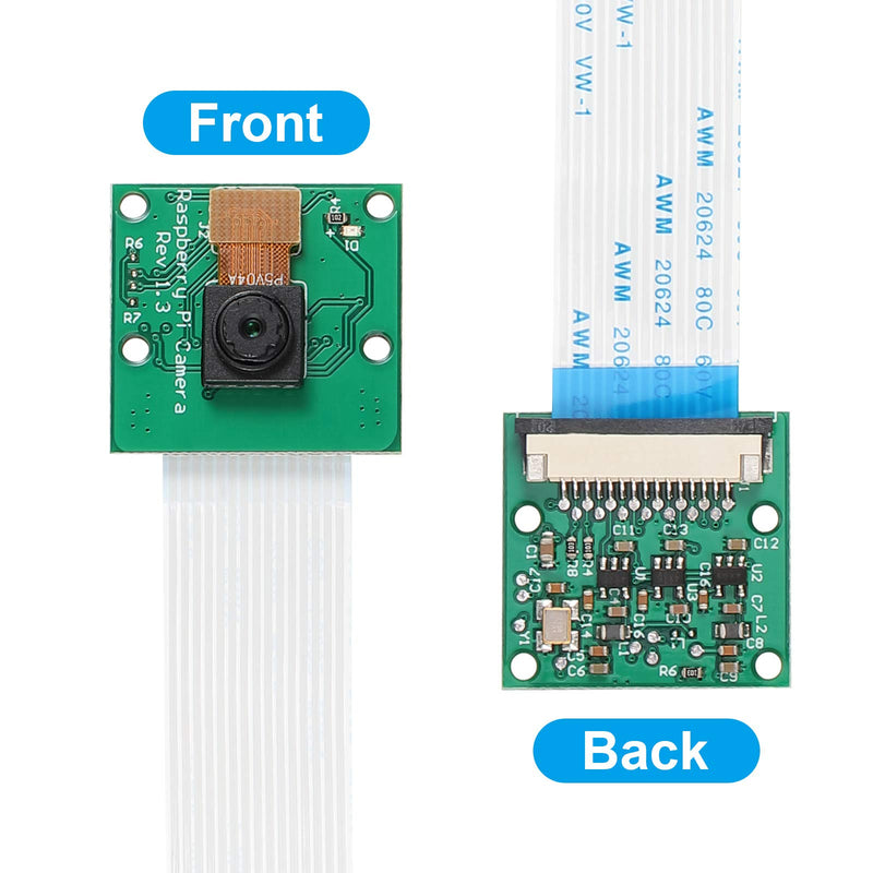 4 Pieces 5 Megapixels 1080p Sensor OV5647 Mini Camera Module with 6 Inch 15 Pin Ribbon Cable Compatible with Raspberry Pi Model A B B+, Pi 2 and Raspberry Pi 3, 3 B+, Pi 4