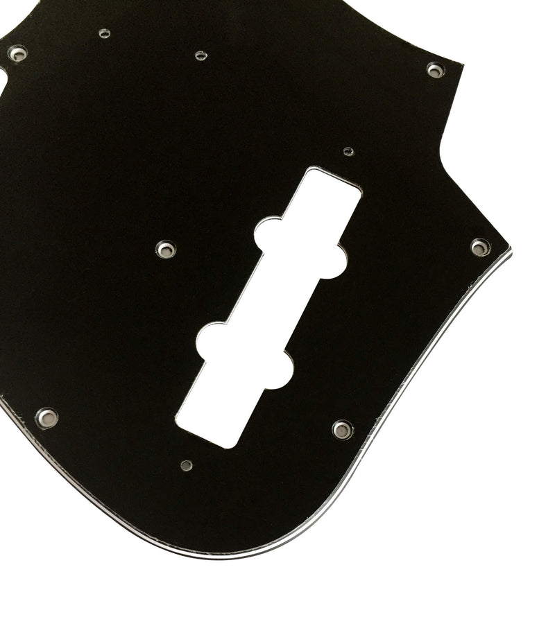 Guitar Parts For Fender Japan Jazz Bass Guitar Pickguard (3 Ply Black) 3 Ply Black