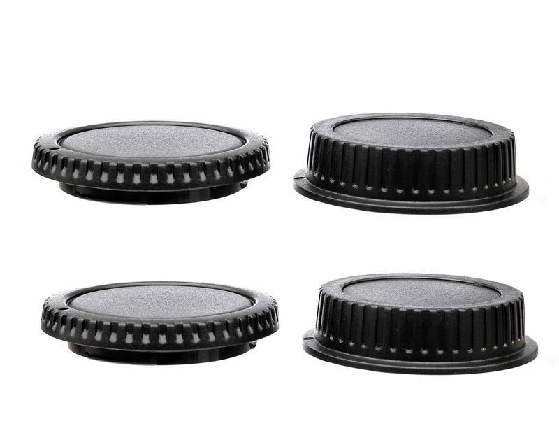 ( 2 Packs) Fotasy Rear Lens Cover Camera Body Cap for Canon EOS DSLR Camera Lenses, Canon EF/ Efs Lens Rear Cap Body Cap