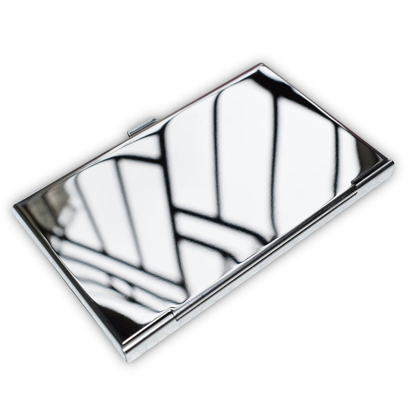 homEdge Super Light Stainless Steel Business Card Holder, Slim Professional 2 Packs Card Case for Traveling and Business Stainless Steel 2 Packs