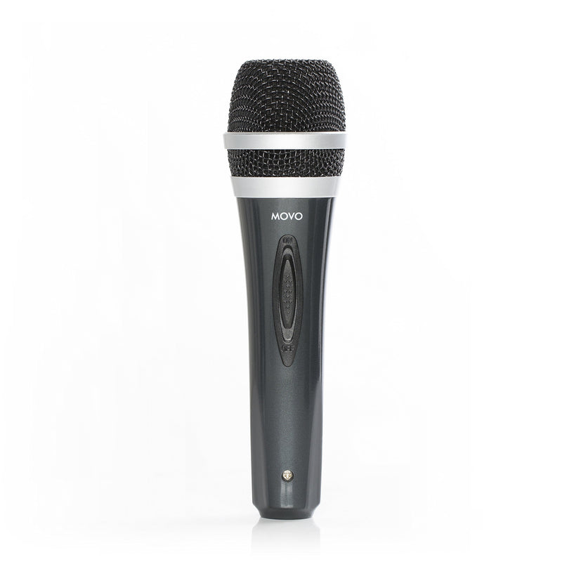 Movo MV-M1 Dynamic XLR Cardioid Handheld Vocal Microphone for Performances, Instruments, & Live Recording