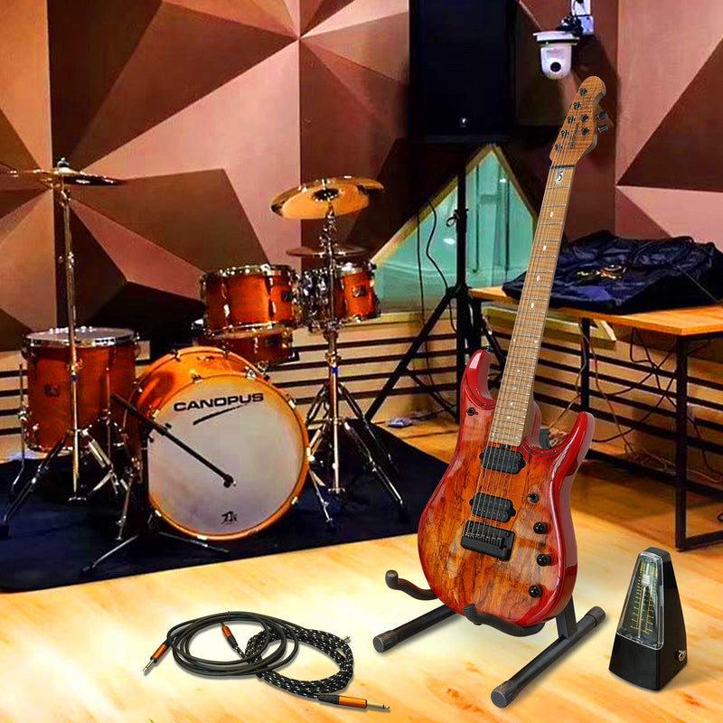 Avenda Guitar Stand, A-Frame Universal Folding Instrument Stand for Acoustic Electric Bass Guitar