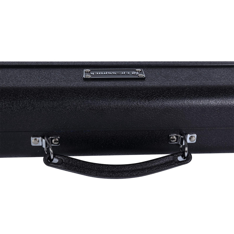 Crossrock Molded C Foot Flute Case, Black (CRA860FLBK)