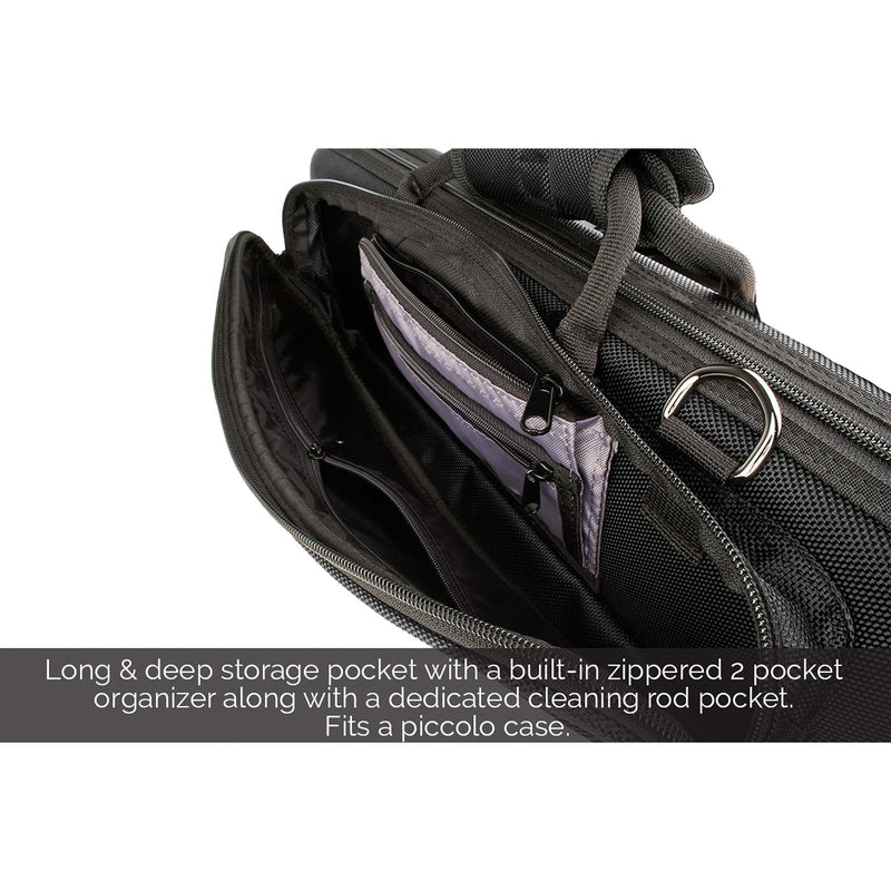 Protec PB308  Flute Slimline PRO PAC Case,  Black
