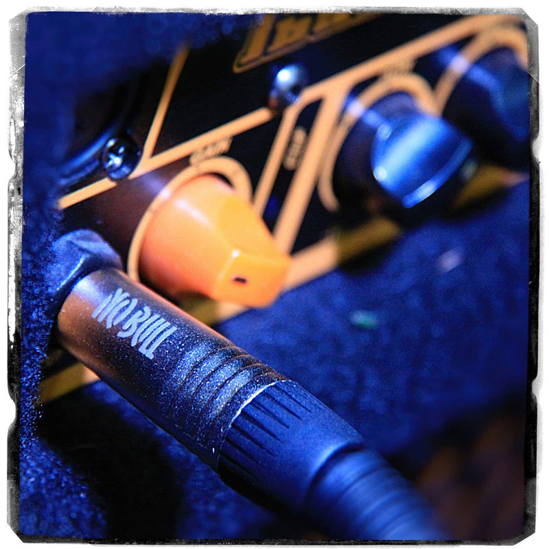 Premium Guitar / Instrument Cable (Black, 3ft / 1m, Straight Plugs) - Achieve a Cleaner Signal via a Heavy Duty Pro 1/4" Jack to Jack Noiseless Mono Lead - Coloured Link Lead to Amplifier / Amp + Cable Tie Black (1m/3ft, Straight Jacks)