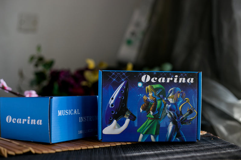 Legend of Zelda Ocarina, WoneNice 12 Hole Alto C Ocarina (12 Hole Ocarina with Stand)