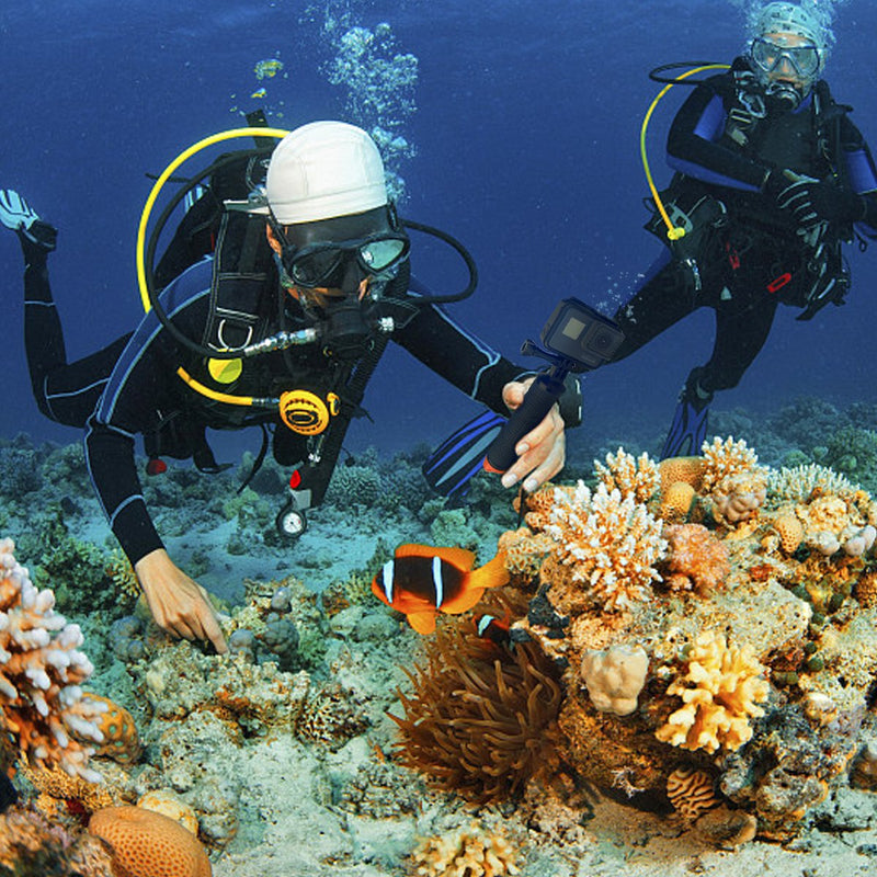 Luxebell Floating Hand Grip, Pole Mount for Gopro Hero 9 8 7 6 5 Max Session 4 3+, Handle Mount Accessories for AKASO EK7000 V50 Pro Brave 4 Dragon Crosstour Campark DJI OSMO Action Camera