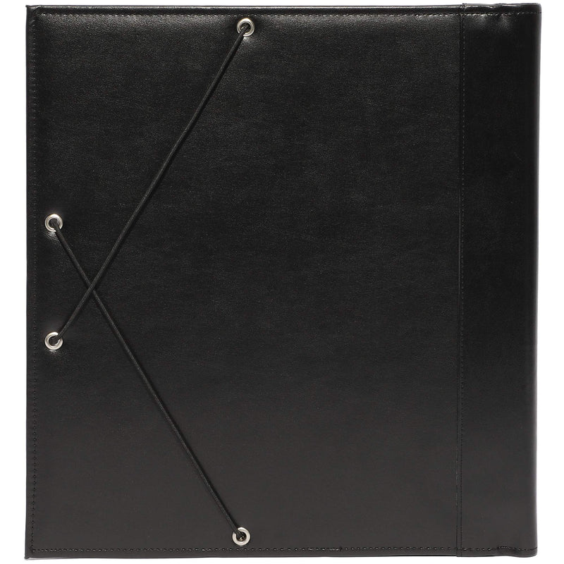 Music Sheet Folder with Elastic Band (12.6 x 13.7 in, Black)