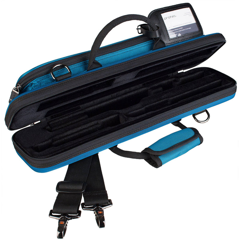 Protec PB308TB Flute Slimline PRO PAC Case, Teal Blue
