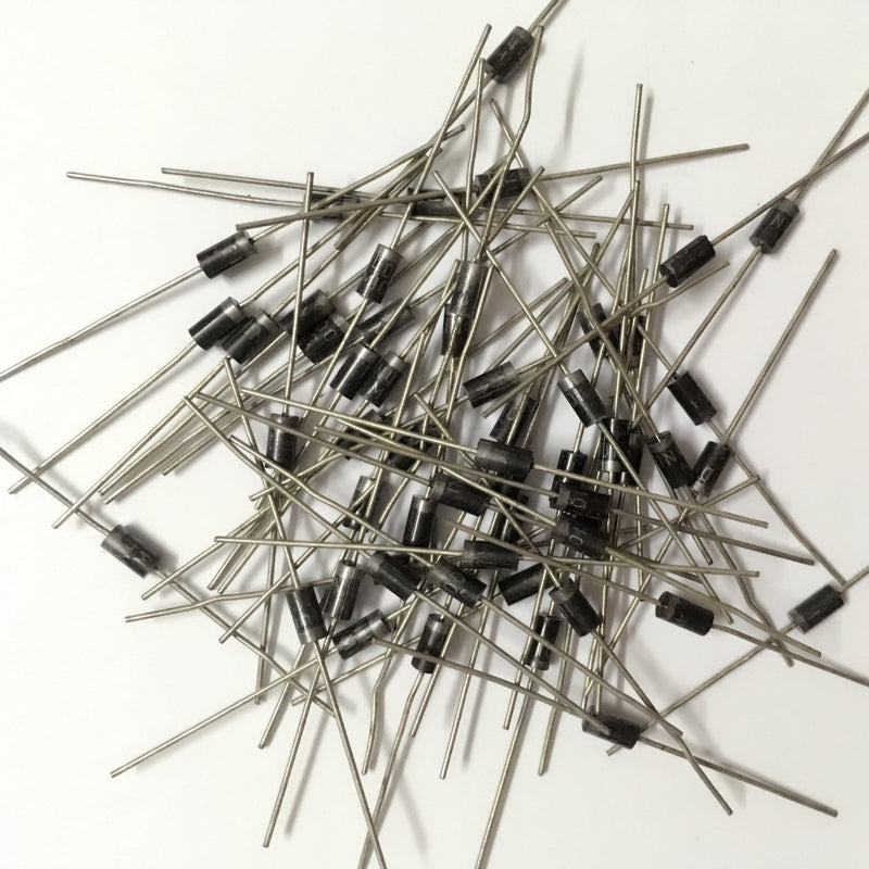 100x 1N4001 Molded Plastic Case Rectifier Diodes, 1A, 50V DO-41